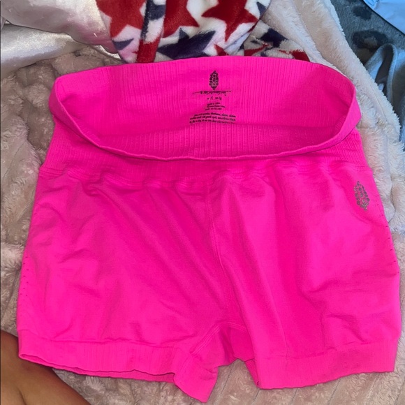 FP Movement by Free People Pants - Free People Movement Rare Color Good Karma Running Shorts Hot Pink